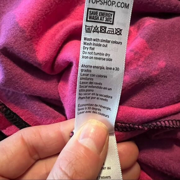 Top shop patterned midi dress with open back.‎ - Picture 7 of 10